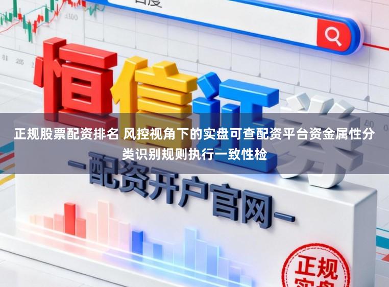 正规股票配资排名 风控视角下的实盘可查配资平台资金属性分类识别规则执行一致性检