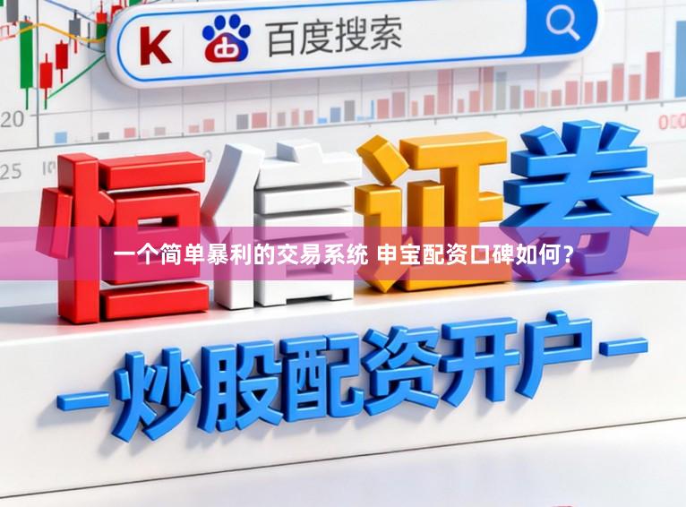 一个简单暴利的交易系统 申宝配资口碑如何？